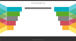 Desktop Screenshot of cambrideenglish.org